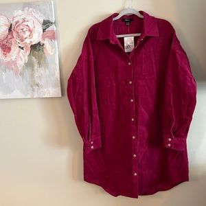 🆕 FOREVER 21 NWT Corduroy Women’s Dress Size 1X